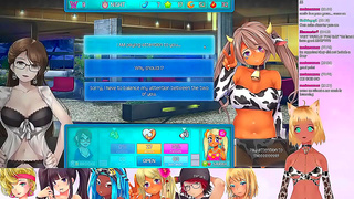 Nekos Steamy Lingerie Threesome Live in Huniepop 2 Virtual Lust Fest