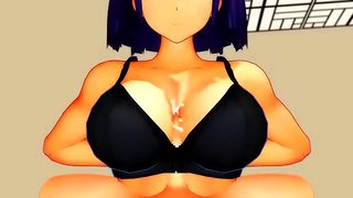 Kancolle Beauty Delivers Steamy Titfuck Milf Blowjob in MMD Fantasy