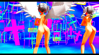 Massive Cock Dominates Cute Animations in Hot MMD Futa Encounter
