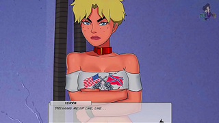 Power Girl Battles Muscular Villainesses in Steamy Cold-Blooded Encounter
