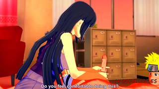 Hinata Pleasures Naruto with Sensual Touches and Steamy creampie Climax