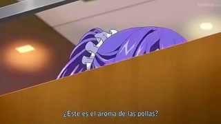Steamy Hentai Encounter at the Neon-Lit Cyber Caf with Busty Twins