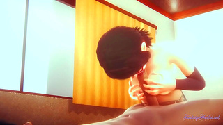 Sarada Pleasures Naruto with Wild Oral and creampie Action - Full POV Experience