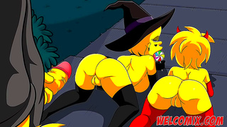Simpsons Join Witches Steamy Halloween Spellcast Frenzy