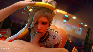 Mercy Pleasures Lover with Busty Charm in Cartoon Park Adventure