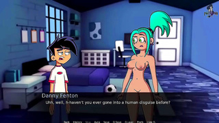 Gothic Ruby-Haired Rebel Meets Spectral Seduction in Danny Phantom Fantasy