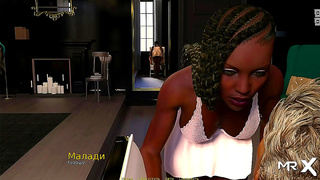 Elegant Woman Tempts Heroine in Steamy Anime Romance Visual Novel Tale