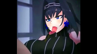 Kronii Teases with Luscious Curves in Steamy Hentai Pleasure Scene