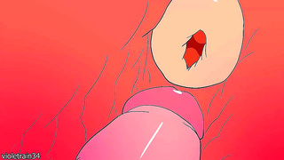 Bakugo Takes Ochako Roughly, Gripping Her Breasts and Finishing Deep Inside