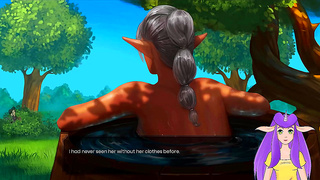 Elven Warrior Queen Bares All in Steamy Bath Encounter – VTuber Fantasy Come True