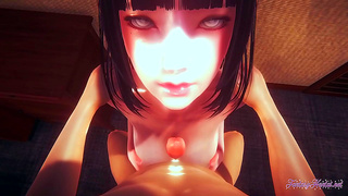 Hinata Pleasures Naruto with Busty Titfuck and Deep Throat before Epic Anal Ride