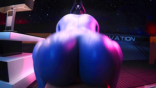 Liara Takes Charge With Busty Reverse Cowgirl Action in Spluckytama 3D