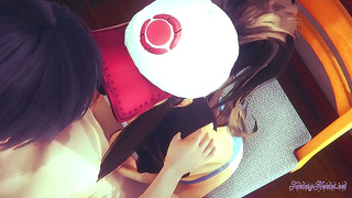 Hilda Pleasures Pokmon Trainer with Busty Tits and Hot Mouth in Wild Cream Pie Scene