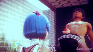 Rems Wild Hentai Pleasure: Blowjob, Pussy Tease creampie Fantasy Unleashed