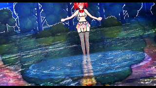 Seductive Hentai Babe Sways to Erotic Beats in Mesmerizing MMD Dance