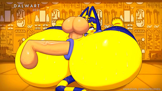 Ankha the Furry Catgirl Tempts You With Sensual Yiff Action