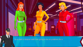 Blonde and Redhead Spy Girls Reveal All in Steamy Anime Moment