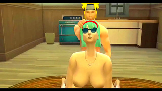 Naruto and Bulma Ignite Forbidden Desire in Hot Anime Encounter