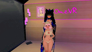 Futa Catgirls Hot VRChat Rendezvous Leads to Mind-Blowing Pleasure
