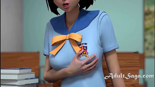 MILF Sensei Takes Student Hard from Behind in Steamy Classroom Encounter