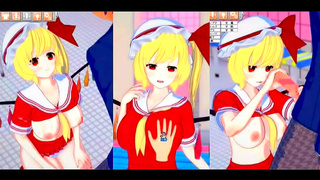 Flandre Scarlet Teases with Busty Curves in Steamy Koikatsu 3D Encounter