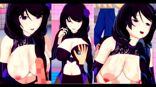 Elsa from Re-Zero Teases with Busty Curves in Steamy Blowjob handjob Pleasure