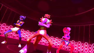 Fox and Bunny Girls Entice with Sensual Dance in Steamy 3D Hentai