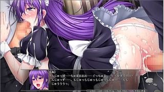Maid Delivers Shiny Blowjob Steamy Pleasures in Senki Mystertia Fantasy