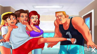 Summertime Saga - Blowjob Adventures with a Cute Cartoon Girl in Heat