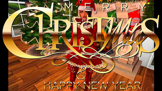 Naughty 3D Santa Girl Flashes Busty Curves in Festive Holiday Cheer