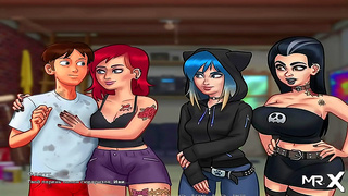 Cartoon Cutie Enjoys Steamy Rooftop Adventures in Sunny Animation
