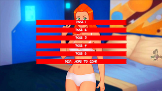 Blonde and Redhead Totally Spied Seduce Monster Girl in Steamy Anime Encounter