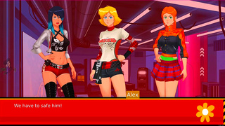 Blonde Bombshell Villain Seduces Animated Spy with Steamy Oral Pleasure