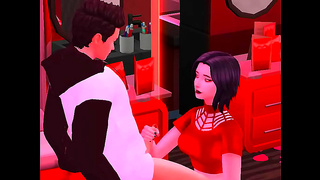 Graceful Heat: Busty Ecchi Encounter with Creamy 3D Fantasy creampie