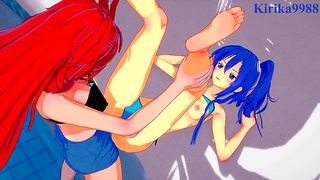 Ebony Anime Beauty Teases Huge Tits in Steamy Solo Pleasure Session