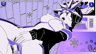 Albedo Takes It All: Deep Throats Tight Pleasure in Steamy Anime Action