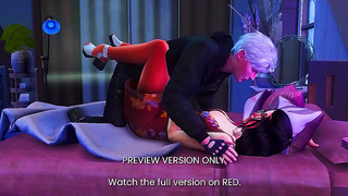 Samui Mizukage Tempt Sarada in Steamy Anime 3D Threesome Encounter