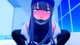 Steamy 3D Anime Lovers Share Wild Cock and Busty Tit Blowjob Fun