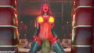Succubus Commands Elven Slave to Pleasure Her Demon Core