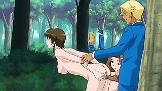 Horny Takes Two Teens Deep Into Woods for Wild Hentai Fun