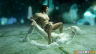 Cave Beast Claims Warriors Ass in Steamy Gay Encounter