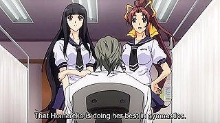 Gymnast Girls Steamy Group Encounter in Hentai Workout Fantasy