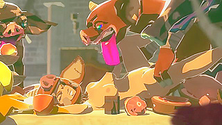Zelda Pleasured by Beastly Bokoblin Horde in Forbidden Cave Encounter