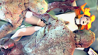 Nami Bound Pleasured by Twisted Beasts in Wild Hentai Fantasy