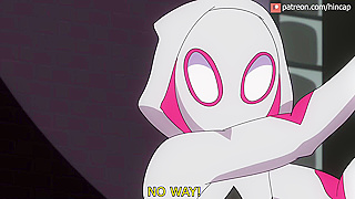Alien Tongue Devours Gwens Asshole in Steamy Hentai Encounter