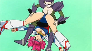 Aki the Robot Maid Surrenders to Pleasure After Wrestling Defeat