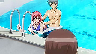 Step Sibs Steamy Pool Encounter Almost Gets Them Caught – Wild Hentai Fun