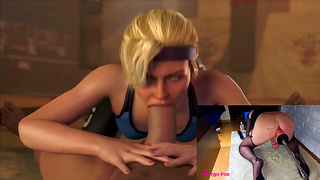 Silver-Haired Beauty Teases with Boob Worship Then Takes It Deep from Behind