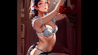 Nadia Explores Forbidden Desires in Steamy 3D Hentai Encounter with Alia
