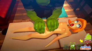 Curvy Hentai Vixen Escapes Prison for Wild, Throat-Fucking Blowbang Orgy
